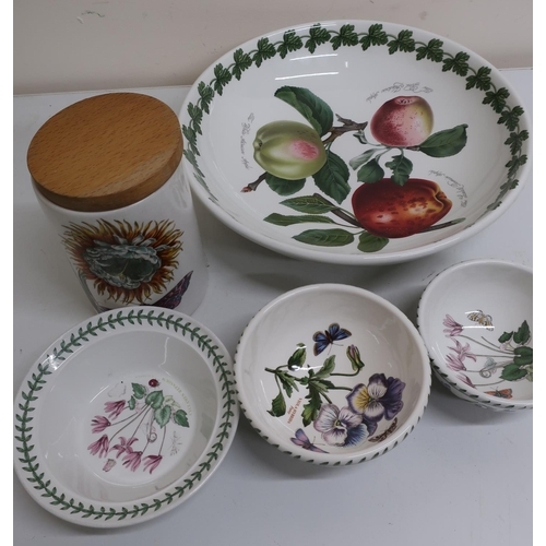 8 - Selection of Portmeirion Botanical Garden kitchenware including various storage canisters, serving p... 