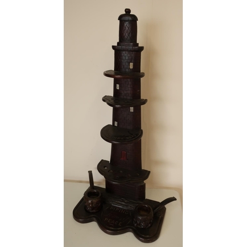 10 - Early 20th C tobacconists pipe shop display in the form of a lighthouse