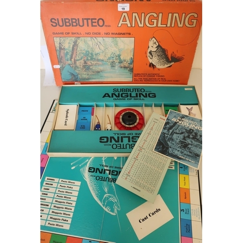 19 - 1970s Subbuteo Angling board game
