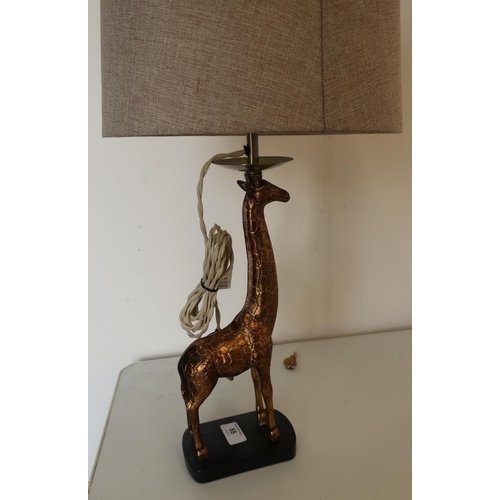 55 - Modern composite table lamp in the form of a giraffe with shade (height 55cm)