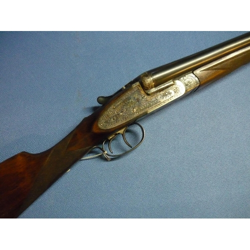 462 - Victor Aramberri 12 bore side by side sidelock ejector shotgun with 27 1/2 inch barrels, choke 1/2 &... 