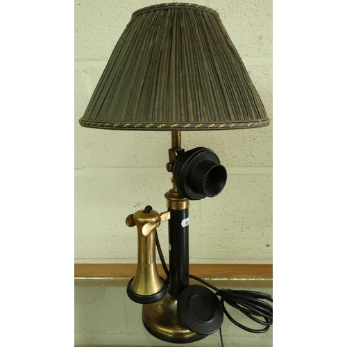 128 - Table lamp in the form of a stick telephone