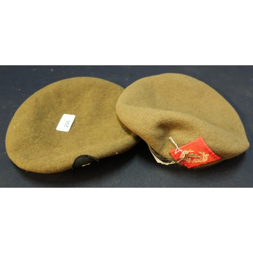 290 - Two British military berets