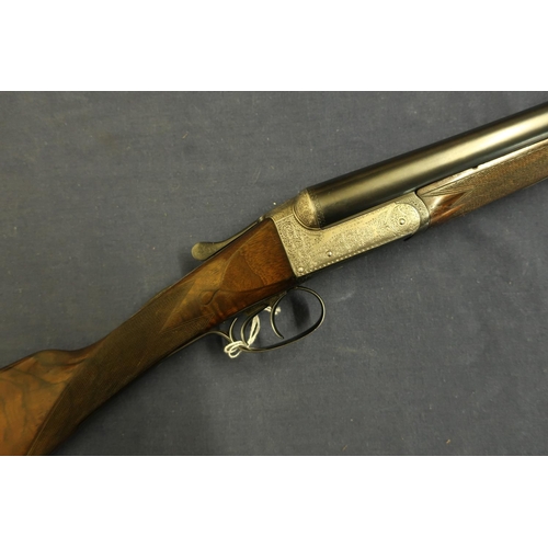 479 - Jackson 12 bore side by side ejector shotgun with 28 inch replacement barrels, choke IC & 1/2 with 1... 