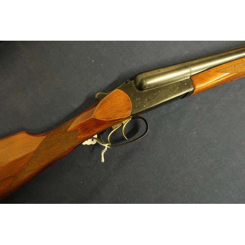 489 - Baikal 12 bore side by side shotgun with 28 1/2 inch barrels, serial no. X16899 (shotgun certificate... 