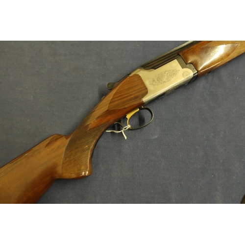 490 - 12 bore 10 3/4 inch chambered Miroku over and under ejector shotgun with 28 inch barrels, choke 3/4 ... 