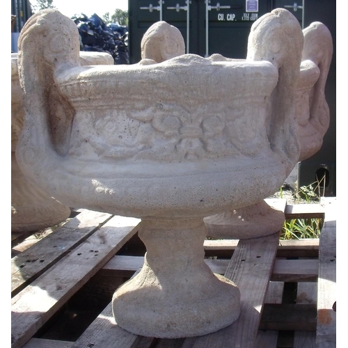 132 - Large decorative two handled urn (2)