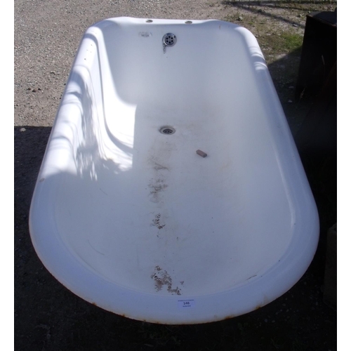 148 - Large Victorian bath with clawed feet