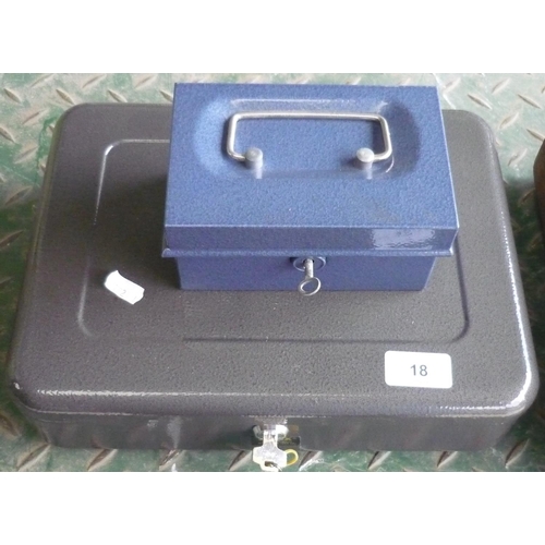 18 - Two small cash boxes