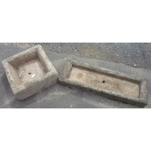 5 - Two stone troughs
