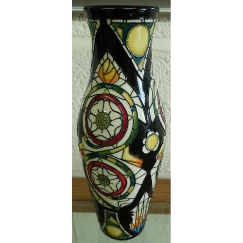 2 - Moorcroft Tymimster (120/9) vase and a 30/100 dated 2013 signed (26cm high)
