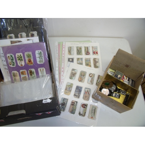 149 - Collection of various vintage stamps, cigarette cards, dress watches, cigarette card albums etc