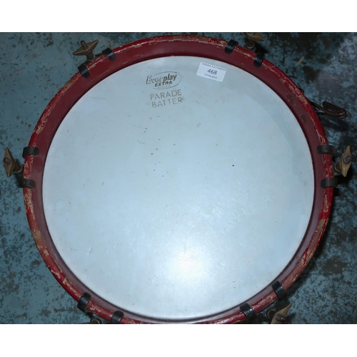 468 - Everplay Extra 'Parade Batter',  brass carcass stamped Olympic, snare drum (diameter 37cm)