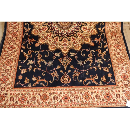330 - Blue ground Keshan rug (190cm x 140cm)