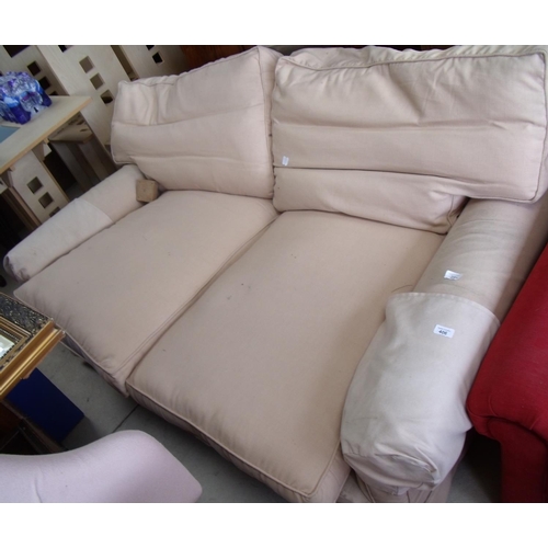 546 - Two seat sofa in light fabric