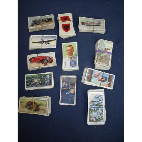 61 - Collection of cigarette cards, including complete set of fifty WD and HO Wills Railway Engines and G... 