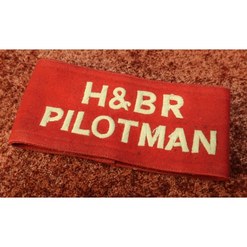 3 - Cloth armband for H & BR Pilotman with twin leather straps