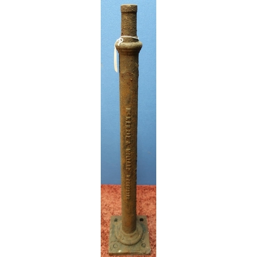 90 - Large cast metal Mckenzie and Holland of Worcester hydrant type nozzle (height 65.5cm)