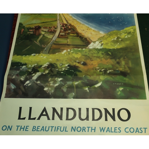 70 - Unframed Llandudno railway poster on The North Wales Coast for British Railways by Bagley