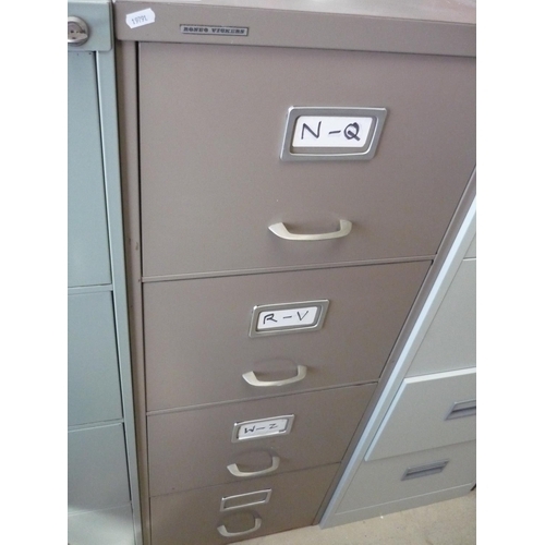 212 - Roneo Vickers four drawer filing cabinet