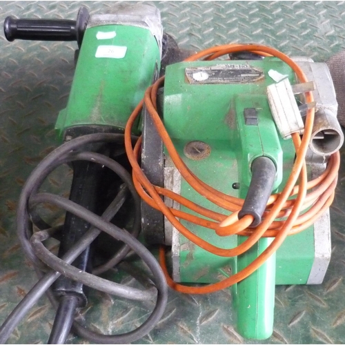 26 - Hitachi electric grinder and Hitachi electric sander (2)