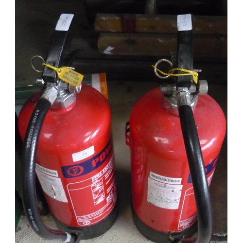 28 - Two fire extinguishers