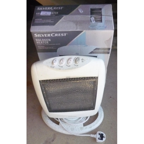 8 - Two Silver Crest halogen heaters (one boxed)