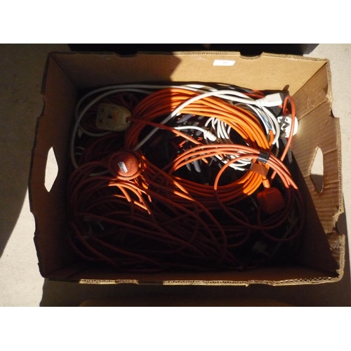 80 - Box containing a large quantity of electric cables