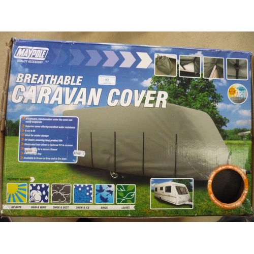 92 - Boxed as new Maypole breathable caravan cover