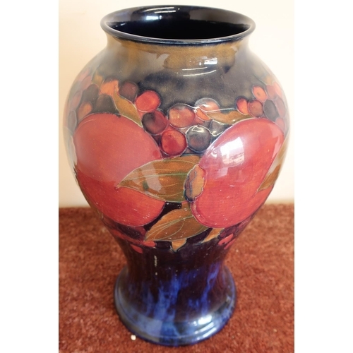 64 - Large signed Moorcroft pomegranate pattern vase (height 33cm)