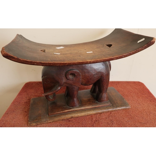 27 - Temple style elephant stool