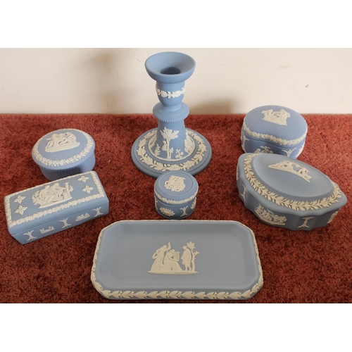 36 - Selection of various Wedgwood pin dishes, candlesticks etc