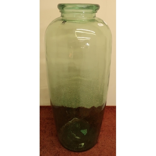 83 - Large glass decorative vase (height 72cm)