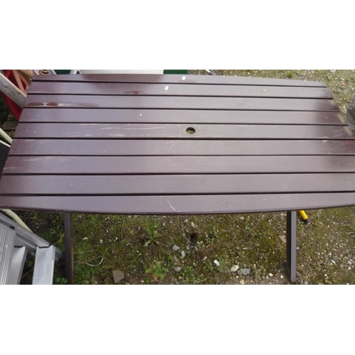 143 - Wooden garden table