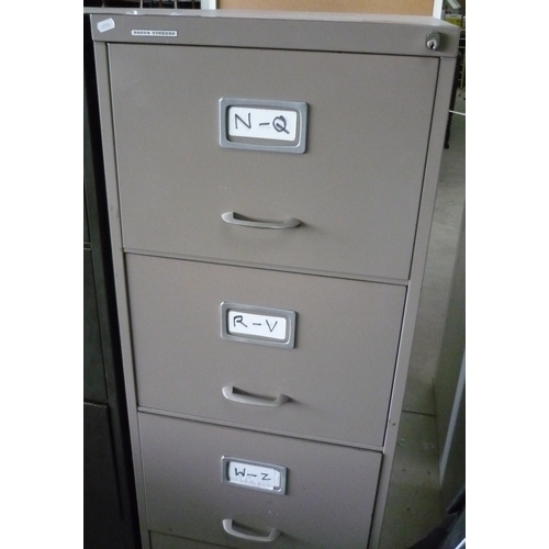 55 - Roneo Vickers four drawer filing cabinet