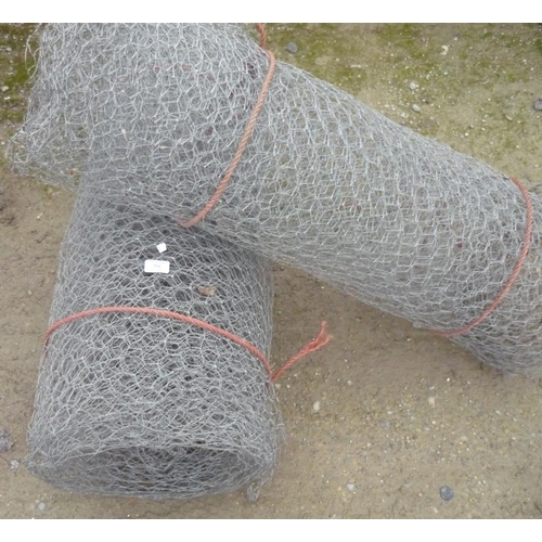 166 - Two rolls of chicken wire