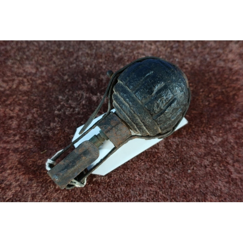 13 - WWI Kugle grenade with very rare carrier