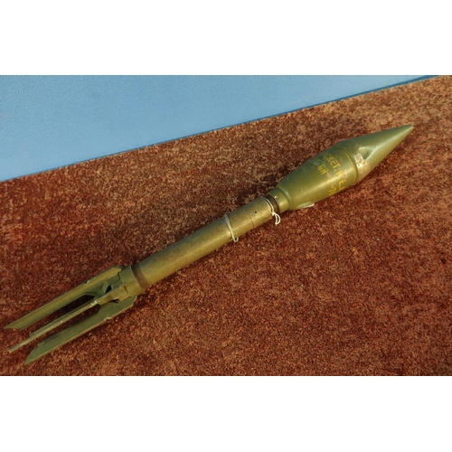 25 - Circa WWII Bazooka Rocket H.E.AT M6A1 armour piercing