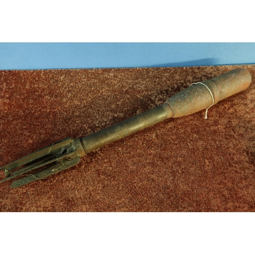 27 - Circa WWII Bazooka round nose rocket