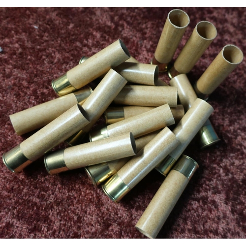 662 - 490 20 bore primed paper shotgun cartridges cases