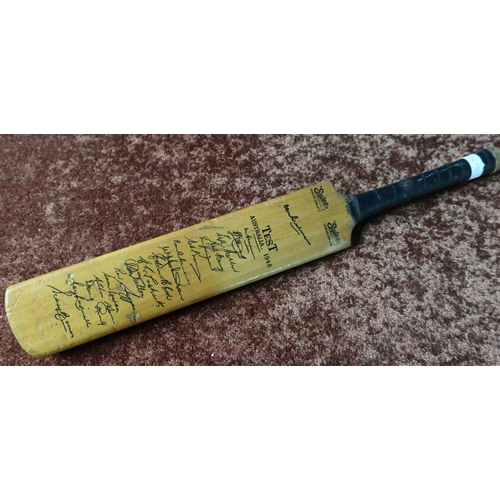 411 - Pre-autographed Australia 1948 signature cricket bat