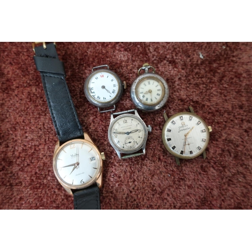 161 - Mudu 25 Jewel doublematic gentlemans wrist watch, a Birch and Gaydon 'Land and Water' military style... 