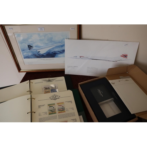 212 - After Anthony Hansard 'Concord/Queen of the skies' signed limited edition print 1336/1950 signed by ... 