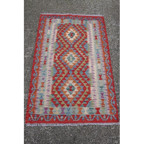 431 - Vegetable dye wool Chobi Kelim rug (131cm x 85cm)