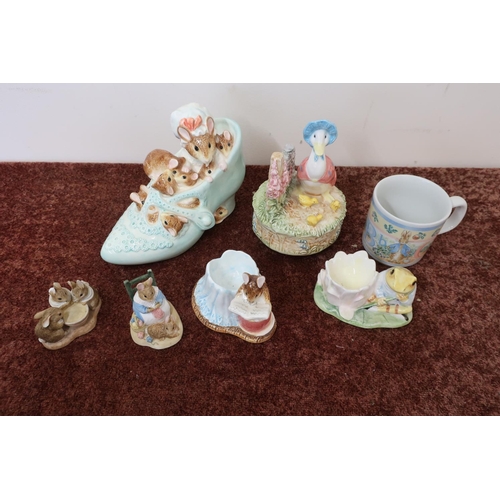 459 - Collection of various Beatrix Potter figures including Border Fine Arts, Wedgwood etc