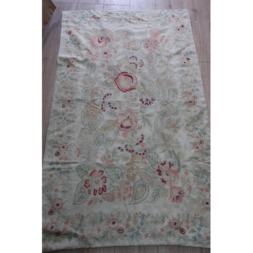 430 - Kashmiri hand stitched wool chain rug (150cm x 90cm)