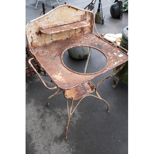 97 - Cast metal wash stand