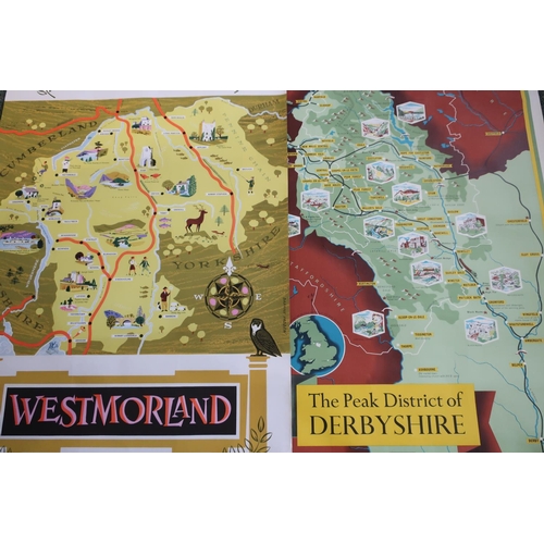 186 - Two unframed British Railways posters including the Peak District of Derbyshire and Westmorland (2)