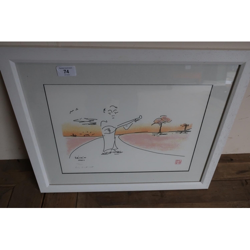 Framed and mounted John Lennon Limited Edition print titled Shijin 