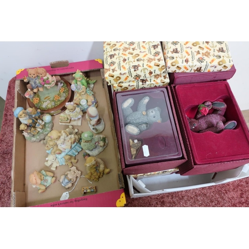 103 - Cherished Teddies and the Steiff collection of teddies in two boxes